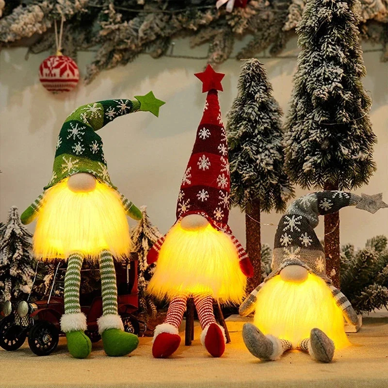 Christmas Faceless Doll Gnome  - Lighting Tree Decor 评论和价格