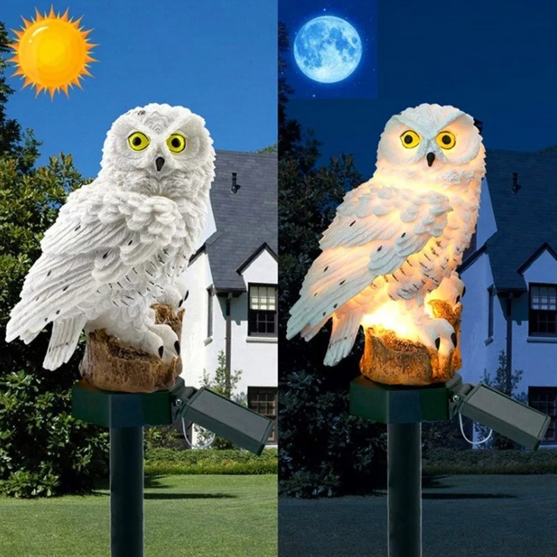 Solar Owl Statue Garden Light  - Lighting Decoration Ideas 评论和价格