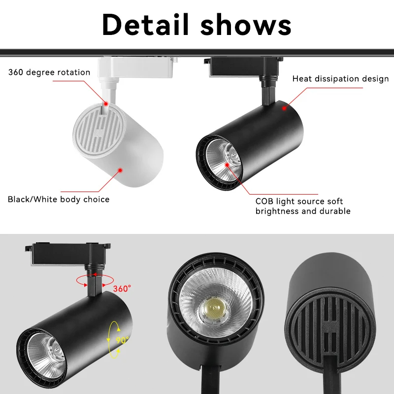 Set LED Track Light 110v 220v  - Lighting Decor Store 评论和价格