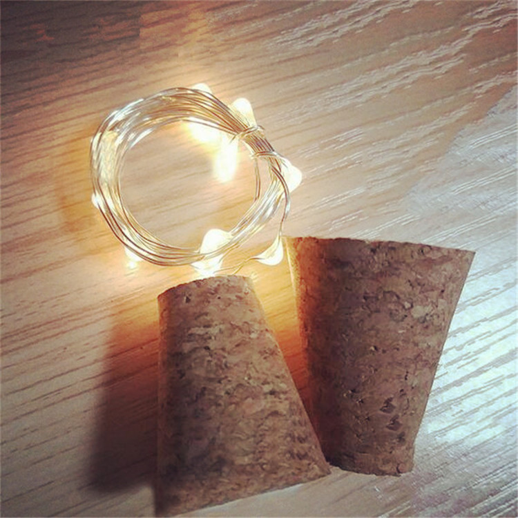 Wodden Bar LED Wine Bottle Cor - Decor Lighting Cork 评论和价格