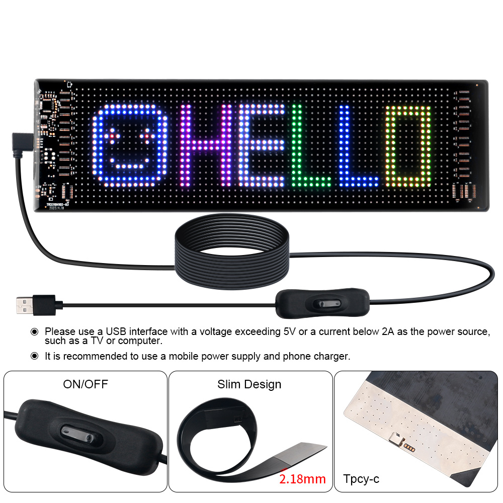 LED Matrix Pixel Panel Scrolli - Lighting Decoration Ideas 评论和价格