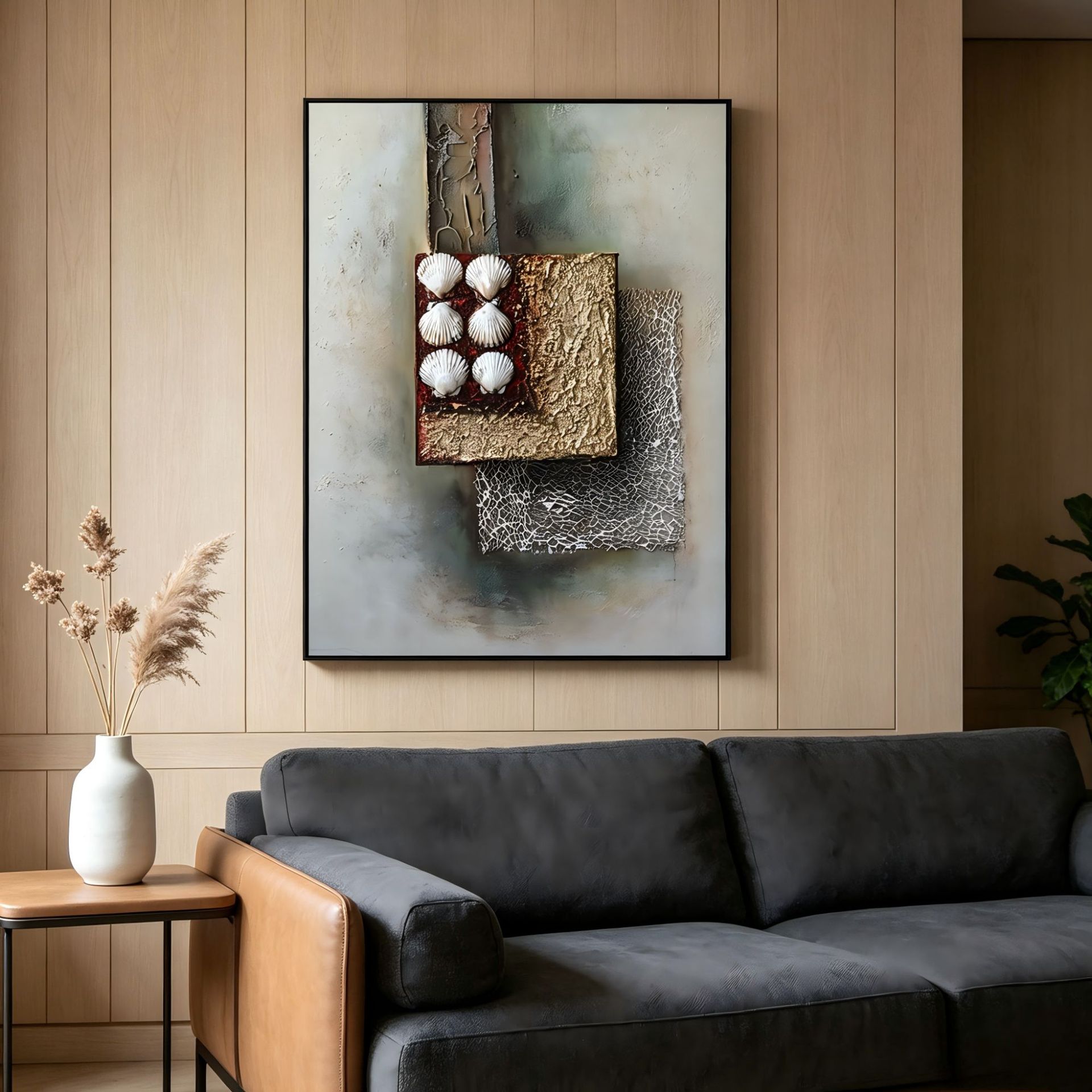 Hand Painted Wabi-sabi Wind Ma - Elements Lighting Decor 评论和价格