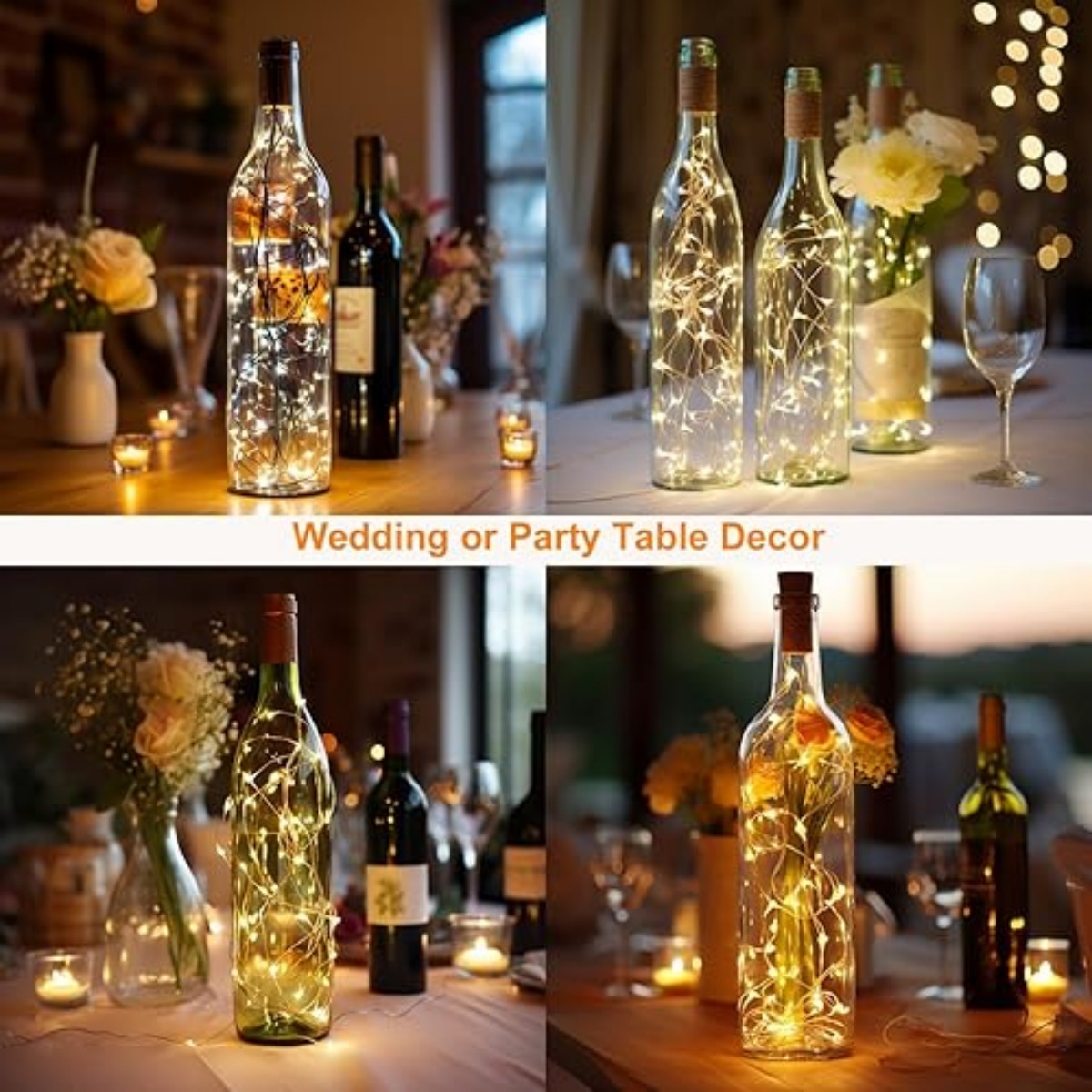 10/12 Pack Bottle Lights with  - Decor Lighting Cork 评论和价格