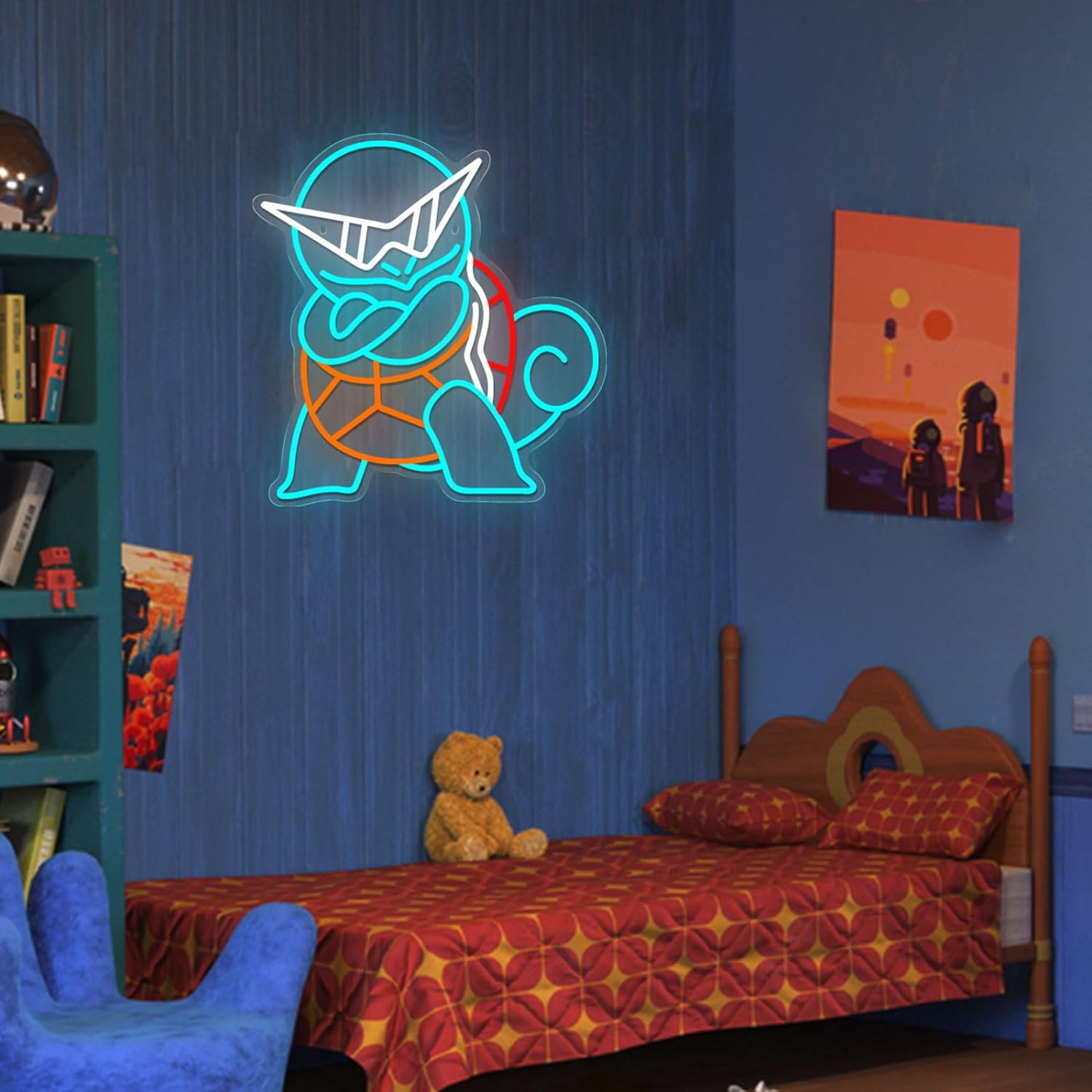 Pokemon Squirtle Neon Sign LED - Decor Lighting Fans 评论和价格