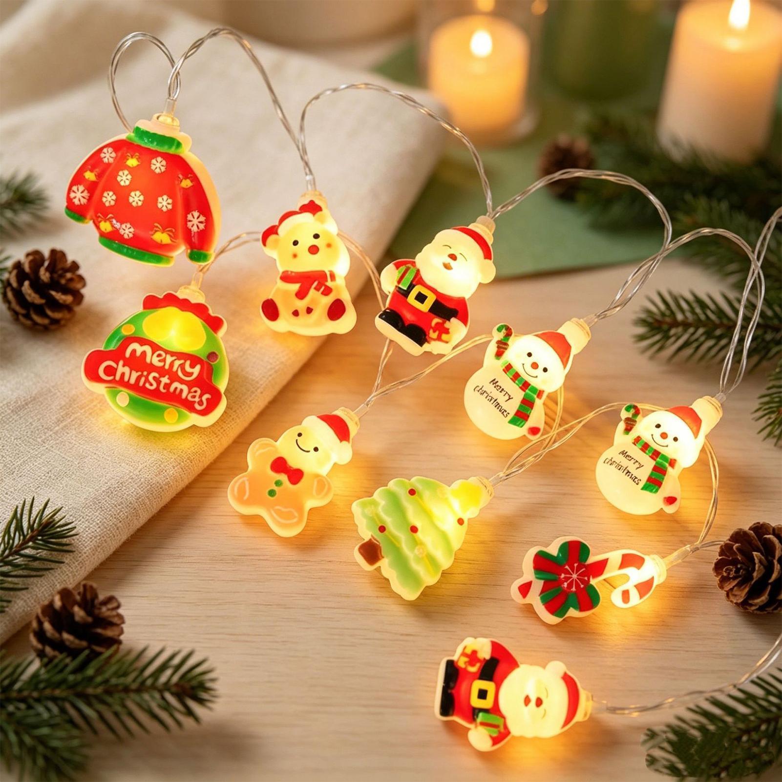 Santa Claus String Light LED S - Lighting Tree Decor 评论和价格