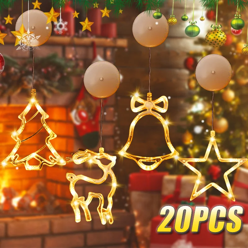 1-20PCS LED Christmas Suction  - Lighting Tree Decor 评论和价格
