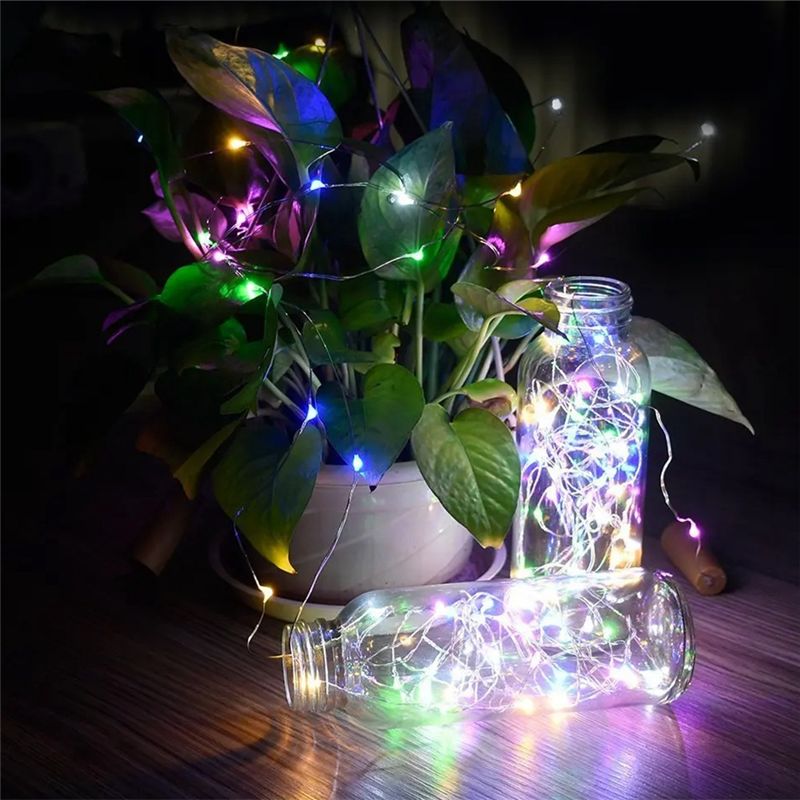 AT02-Set Of 10 Solar LED Fairy - Decor Lighting Cork 评论和价格