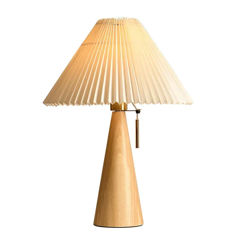 Retro Pleated Table Lamp Nordi - Lighting Decor Bedroom 评论和价格