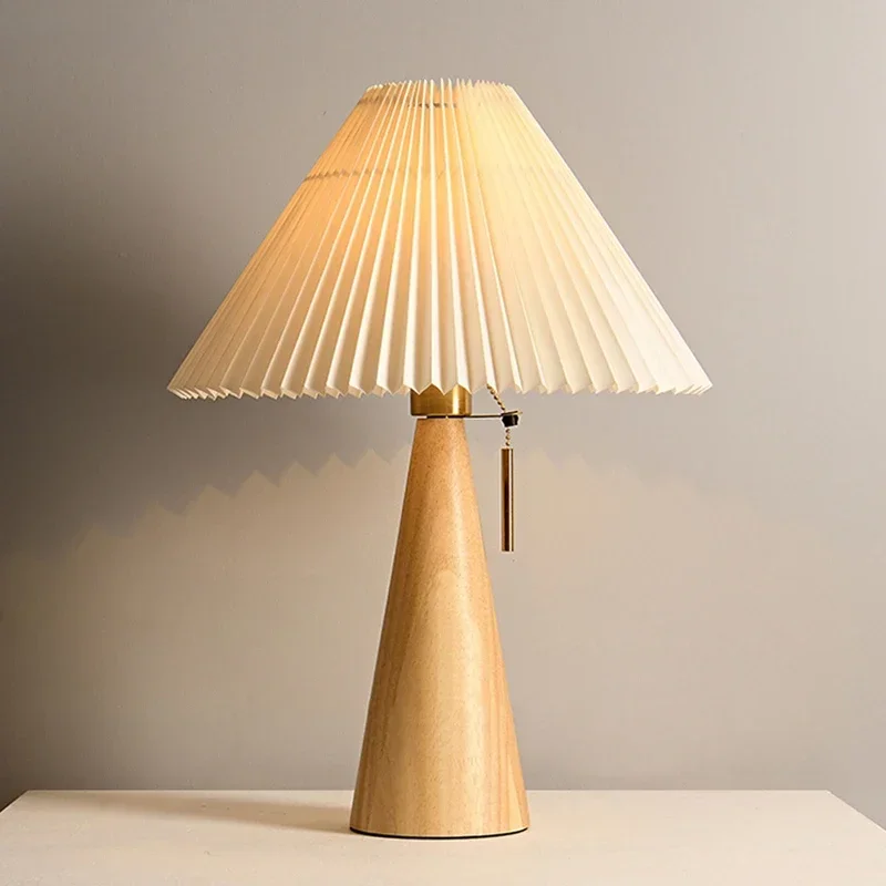 Retro Pleated Table Lamp Nordi - Lighting Decor Bedroom 评论和价格