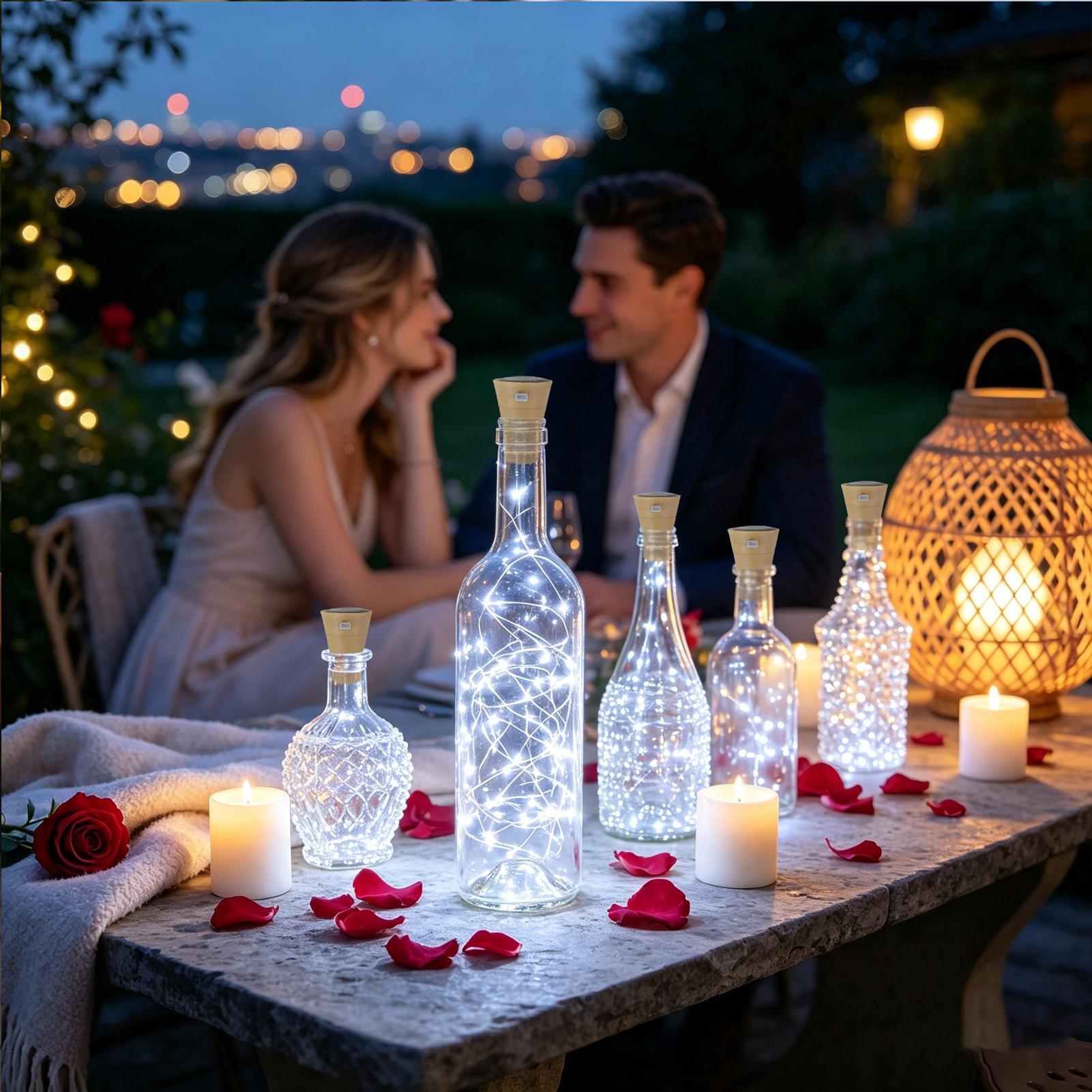 Wine Bottle Lights With Cork 6 - Decor Lighting Cork 评论和价格