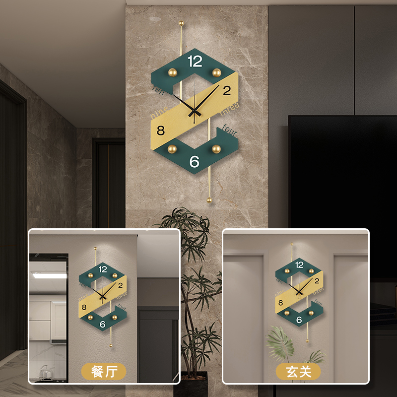 Wall clock living room home li - Lighting Home Decor Wall Clocks 评论和价格