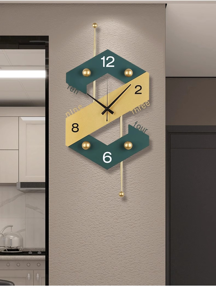 Wall clock living room home li - Lighting Home Decor Wall Clocks 评论和价格