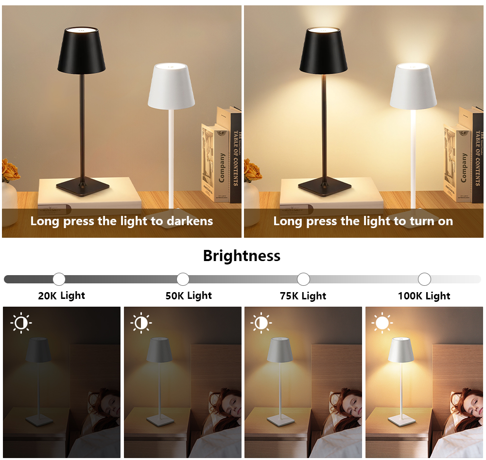 LED Rechargeable Desk Light Wi - Lighting Decor Bedroom 评论和价格