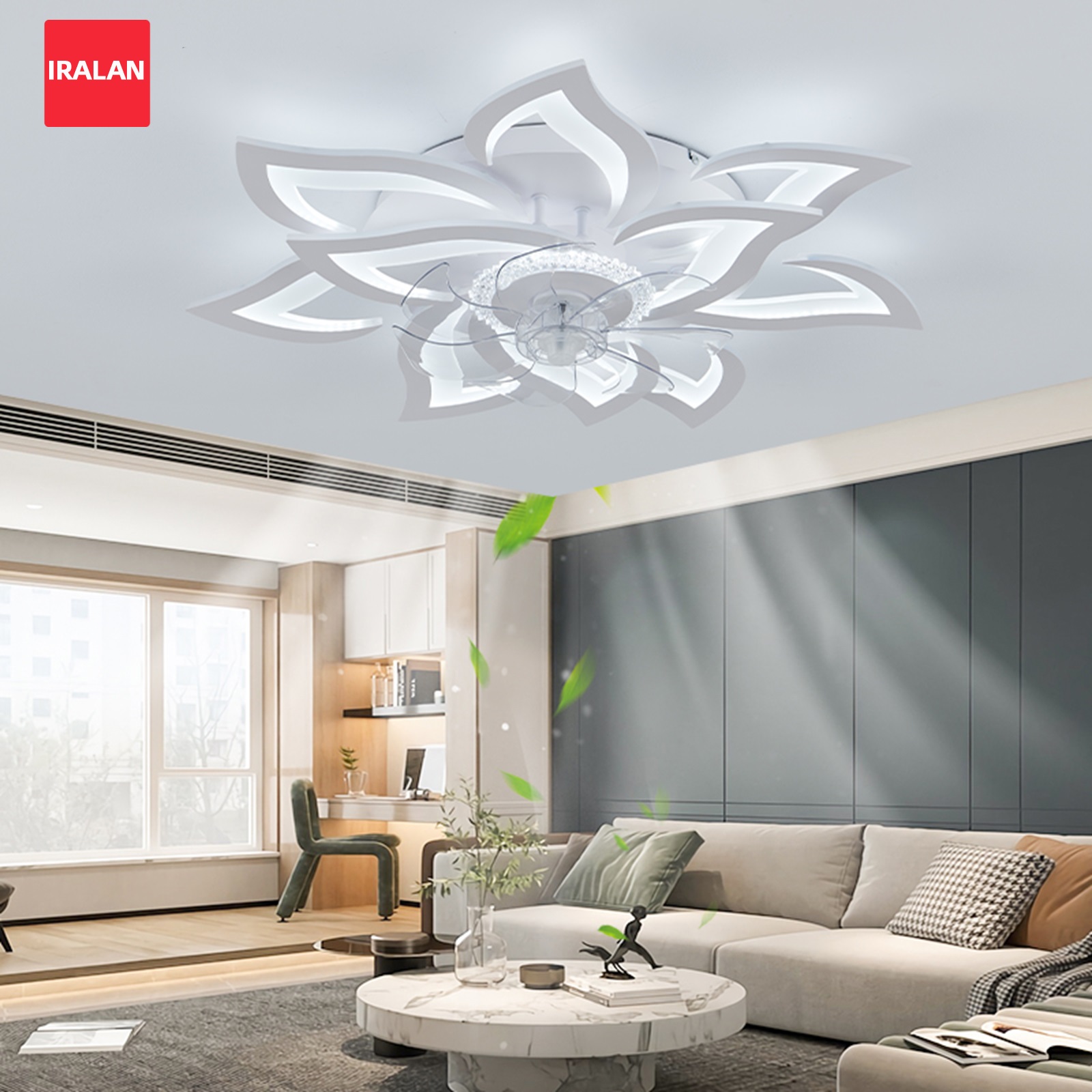 Flower Ceiling Fan with Lighti - Decor Lighting Fans 评论和价格