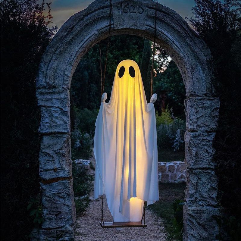 Hanging Swing Ghost Halloween  - Lighting Tree Decor 评论和价格