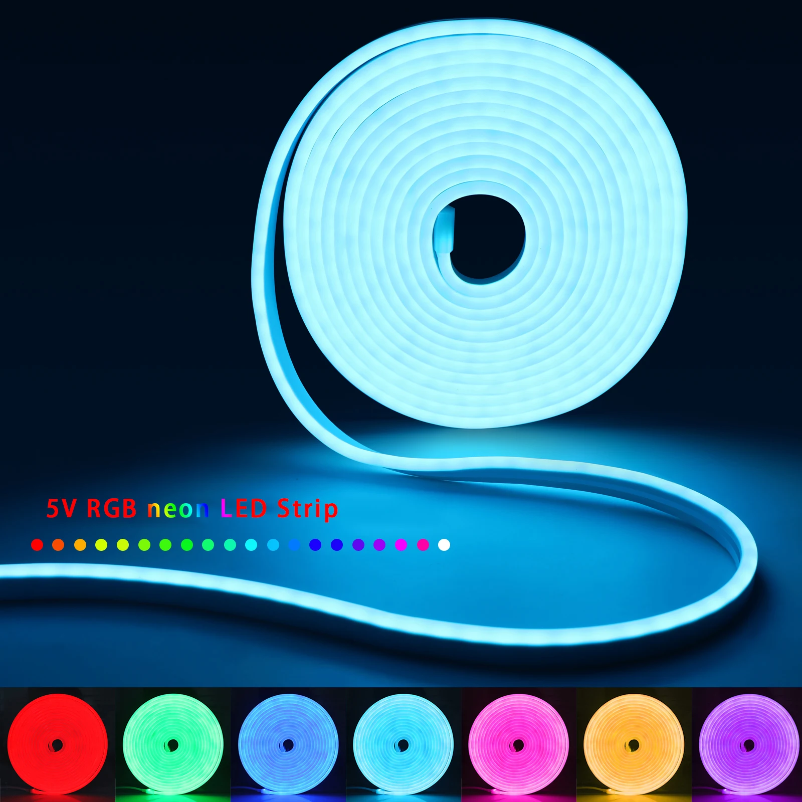 1-5m RGB LED Neon Strip Light  - Lighting Decoration Ideas 评论和价格