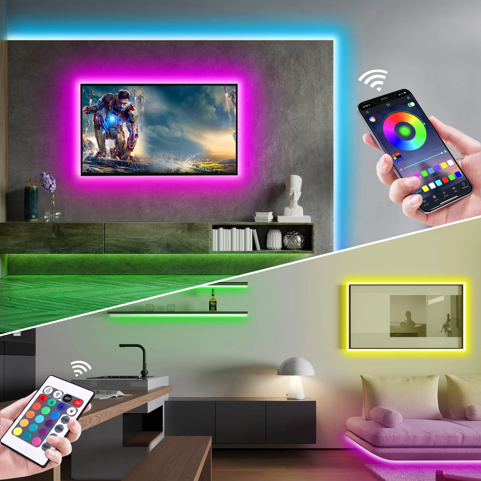 1-5m RGB LED Neon Strip Light  - Lighting Decoration Ideas 评论和价格